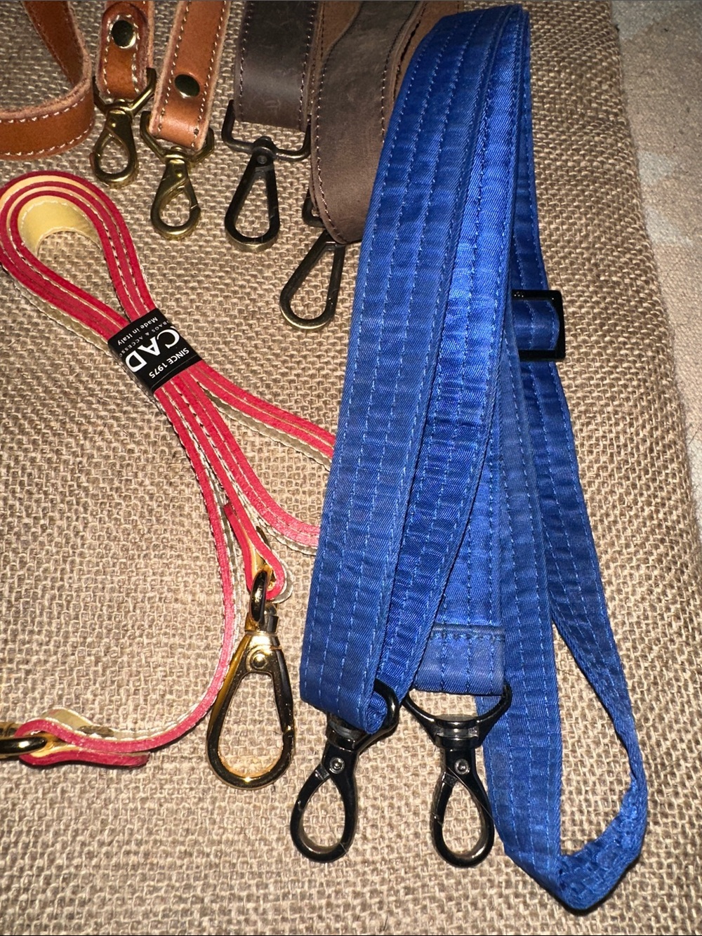 Lot of 11 Purse Straps Women Multi Color/Style Replacement Crossbody leather - Picture 7 of 13